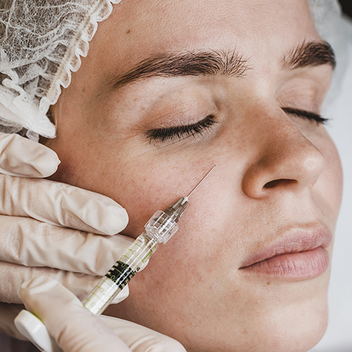 tratamientos esteticos en una mujer