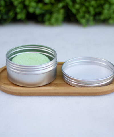 Jabonera champu solido redonda de aluminio