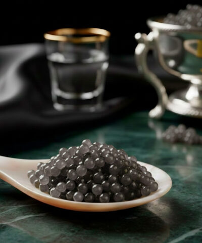 Cuchara huevas de caviar Beluga 000