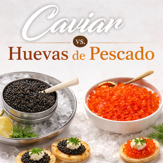 diferencia entre caviar y huevas