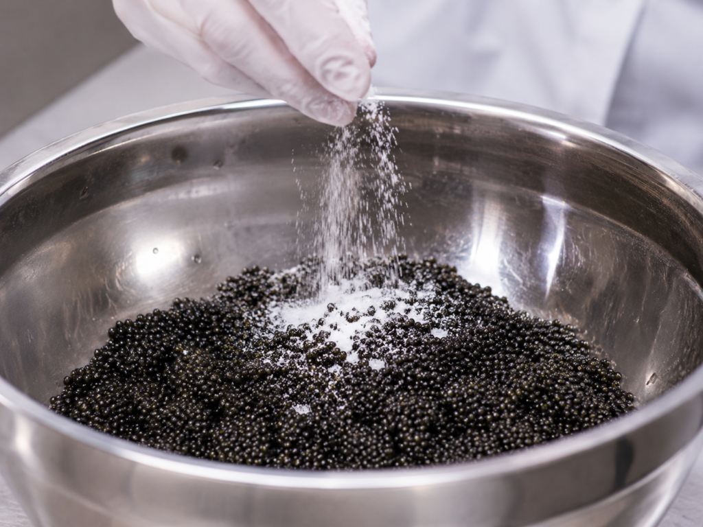 Método Malossol en la elaboración del caviar Beluga